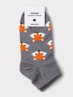 Носки женские "Лисы", р. 35-40