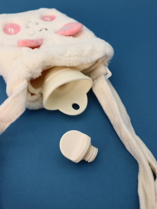 Грелка плюшевая с ремешком  &quot;Fluffy friends&quot;, bunny, 400 мл (21*14 см) 