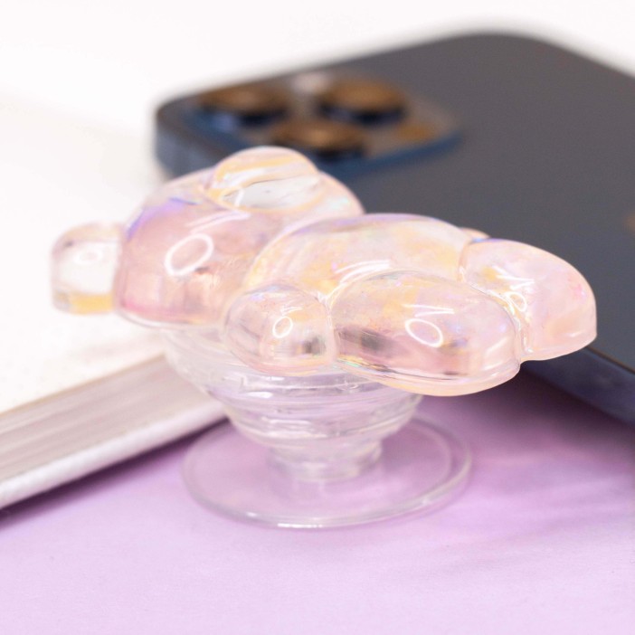 Попсокет iLikeGift "Glossy bear", pink 