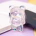 Попсокет iLikeGift "Глянцевый мишка", прозрачный