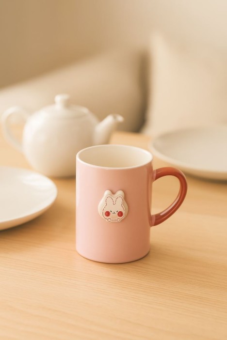Кружка «Cute animal head», pink 