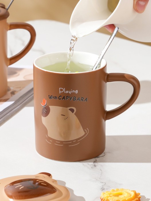 Кружка «Capybara playing», (400 ml) 