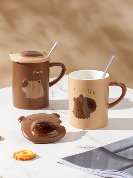 Кружка «Capybara playing», (400 ml) 