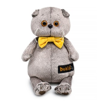 Мягкая игрушка "Кот Басик в галстуке-бабочке "Мультсериал" (19 см)