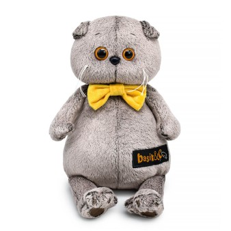 Мягкая игрушка "Кот Басик в галстуке-бабочке "Мультсериал" (19 см)