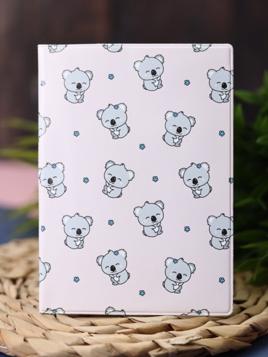 ОБЛОЖКА ДЛЯ ПАСПОРТА Cute Koala, плотность 600 мкм 