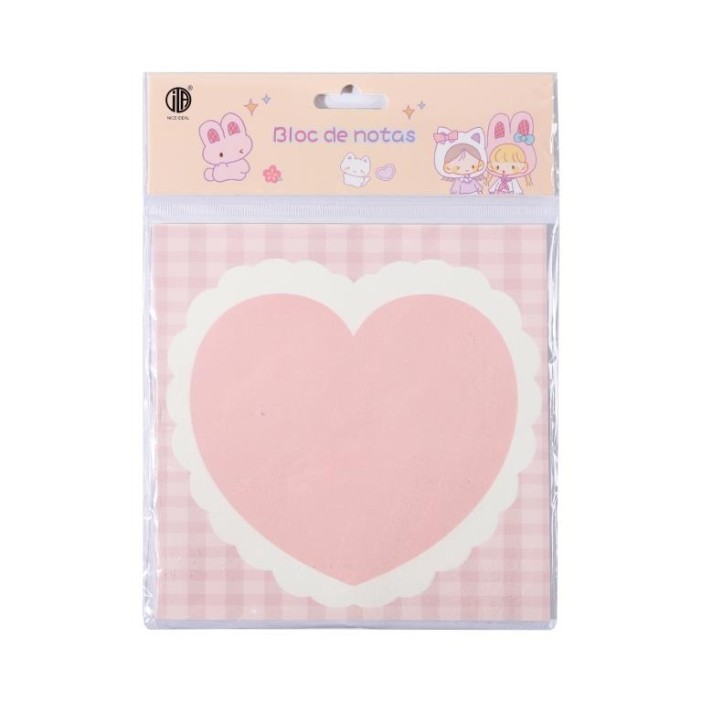 Блок для заметок &quot;Cute heart&quot;, 30 л. 16*16 см 