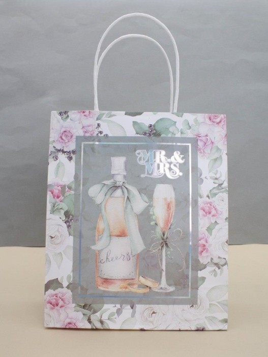Пакет подарочный «Mr&amp;Mrs», cheers (26*32*12) 