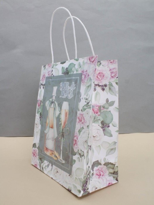 Пакет подарочный «Mr&amp;Mrs», cheers (26*32*12) 