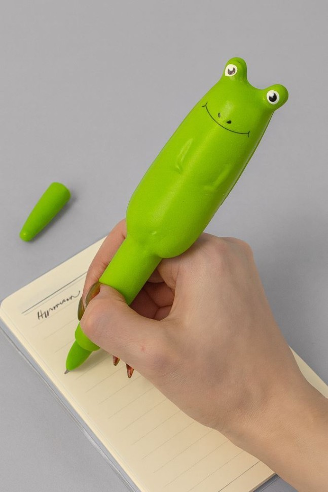 Ручка-сквиш ПО ПЛАНУ. "Froggy", green