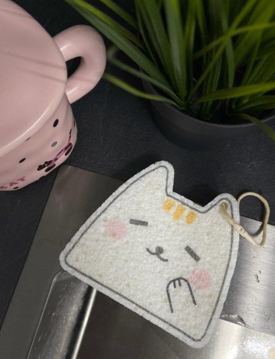 ЭКО губка для посуды &quot;Cat&quot; 