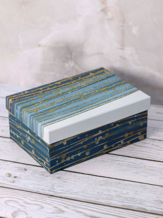 Подарочная коробка «Golden lines», 18*12*7 