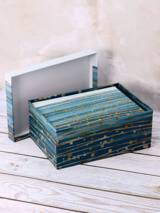 Подарочная коробка «Golden lines», 18*12*7 