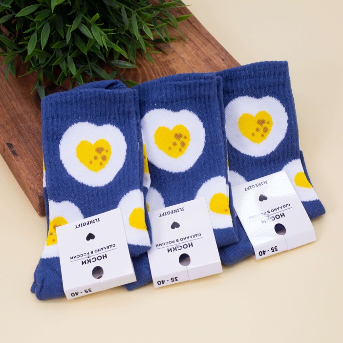 Носки женские &quot;Eggs&quot;, синий, р. 35-40 