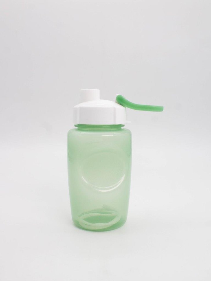 Бутылка "Fitness" с трубочкой, green (350 ml)