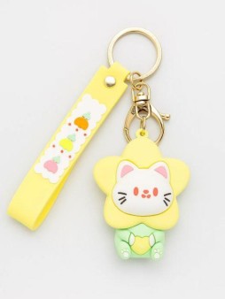 Брелок "Flower cat", yellow