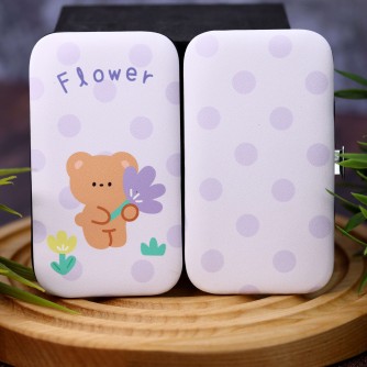 Маникюрный набор «Bear flower», purple