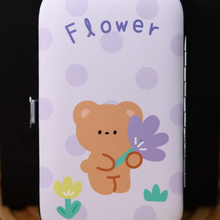 Маникюрный набор «Bear flower», purple 