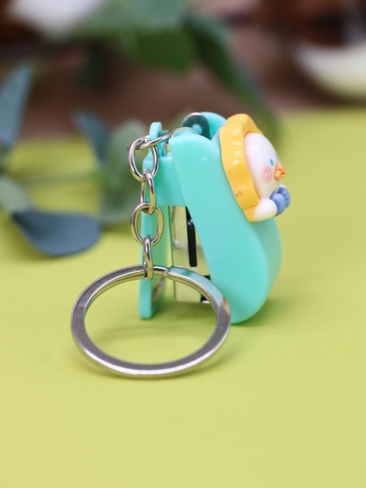 Брелок-степлер "Уточка", синий 