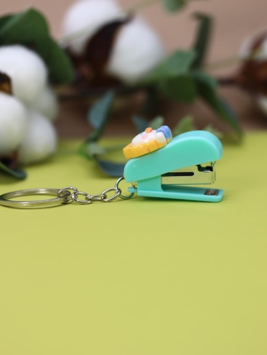 Брелок-степлер "Уточка", синий 