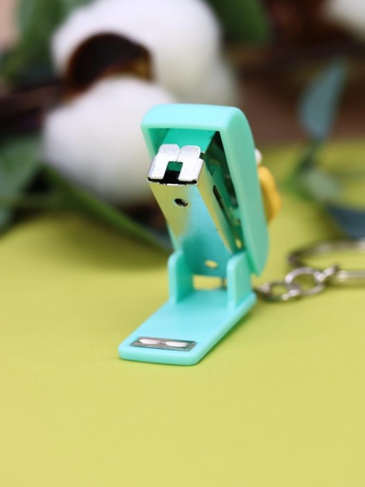 Брелок-степлер "Уточка", синий 