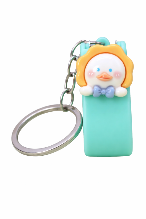 Брелок-степлер "Уточка", синий 