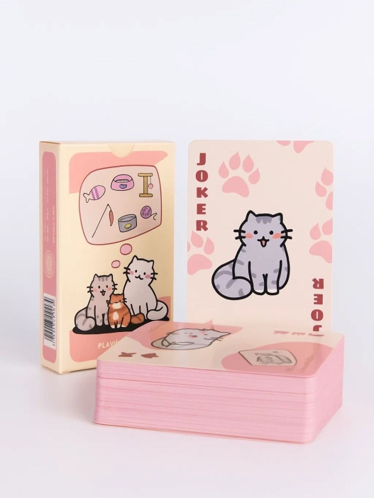 Игральные карты 54 шт. "КОТ" 6*9*1,8 см