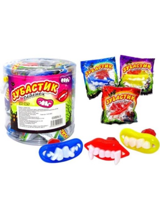 Леденец &quot;Зубастик&quot; (банка - 30 шт.) 