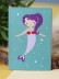 Держатель для карт «Mermaid», green (6,5 х 9,5 см) 