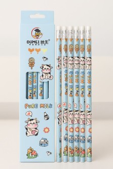 Набор простых карандашей 6 шт. "Cow moo"