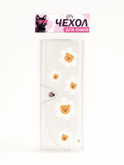 Чехол для очков GIRLY "Flower day - bear"