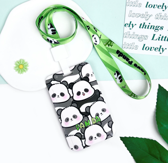 Футляр для карт на ленте &quot;Many panda&quot; 