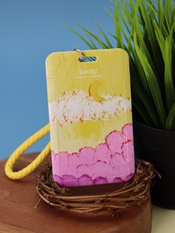 Футляр для карт "Summer colors", yellow-pink