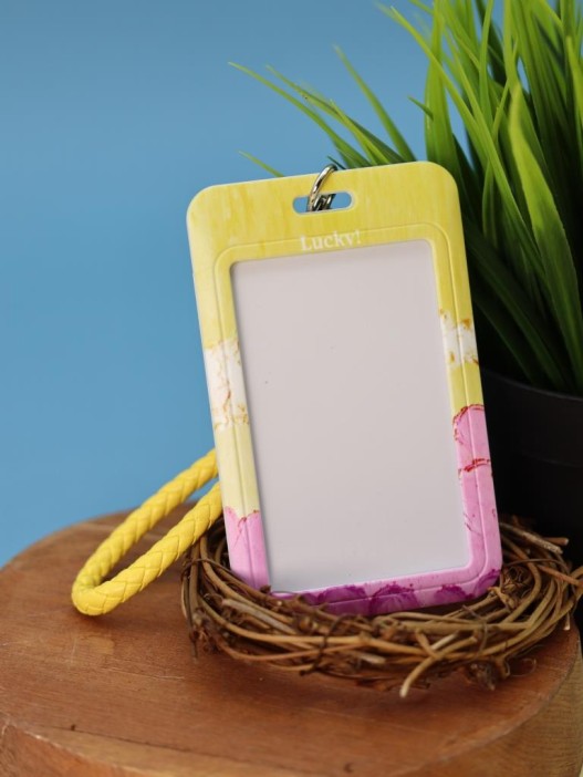 Футляр для карт "Summer colors", yellow-pink 