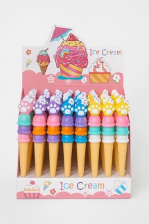 Ручка "Ice cream under the paw", mix, шоу-бокс 48 шт.