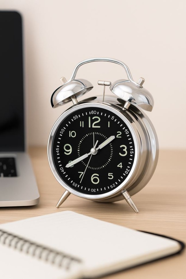 Часы-будильник "Wake up clock", black