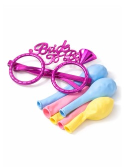 Набор воздушных шаров "Party star", 15 шт + праздничные очки