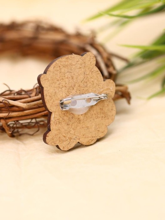 Значок ECO из дерева "Романтичная сова" 