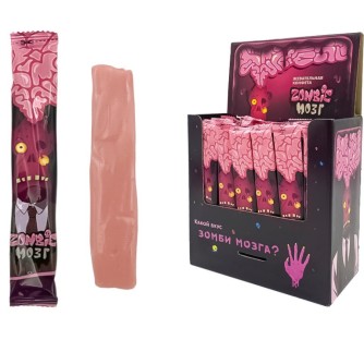 Набор жевательная конфета "Мозг Зомби" со вкусом клубники, 75шт.