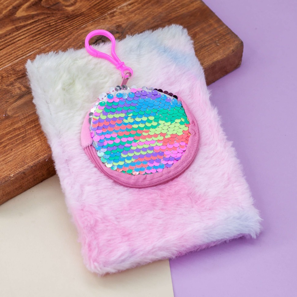 Блокнот плюшевый "Beautiful ball", rainbow