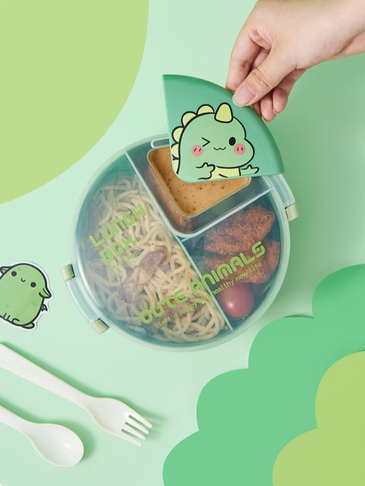 Ланчбокс «Cute animals», green (1000 ml) 