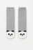 Носки iLikeGift «Fluffy panda», grey, мужские/женские евро размер 36-44 