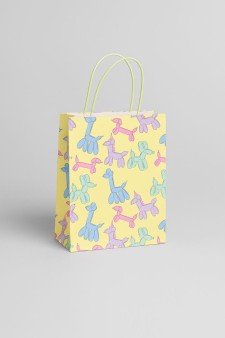 Пакет подарочный крафтовый «HB», balloon (21*25,5*10)