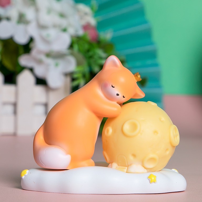 Ночник "Корги и луна"