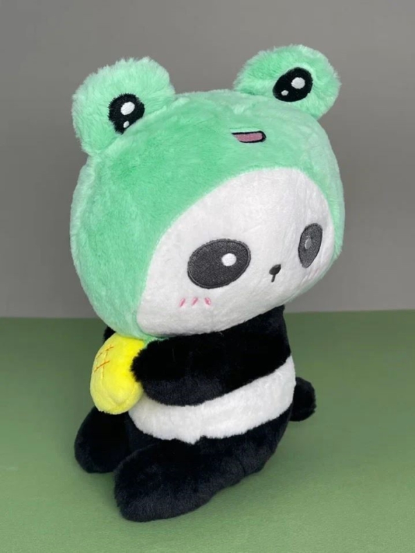 Мягкая игрушка "Frog hat panda", 22 см