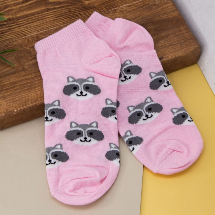Носки женские "Raccoon", розовый, р. 35-40 