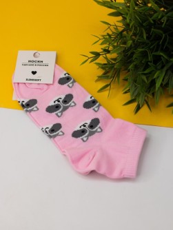 Носки женские "Raccoon", розовый, р. 35-40