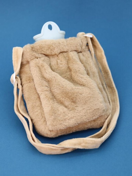 Грелка плюшевая с ремешком  &quot;Fluffy friends&quot;, cat, 400 мл (21*14 см) 