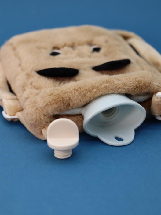 Грелка плюшевая с ремешком  &quot;Fluffy friends&quot;, cat, 400 мл (21*14 см) 