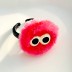 Кольцо плюшевое GIRLY &quot;Monster&quot;, pink (d=1,6 см) 